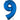 Anagram - Ballon Mylar 16" - Nombre 9 Bleu - Party Shop