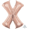 Anagram - Ballon Mylar  16" - X Rose Gold - Party Shop