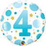 Anagram - Ballon Mylar 18Po - 4 Ans Bleu - Party Shop