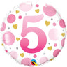 Anagram - Ballon Mylar 18Po - 5 Ans Rose - Party Shop