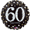 Anagram - Ballon Mylar 18Po - 60 Ans Argent - Party Shop