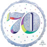 Anagram - Ballon Mylar 18Po - 70 Ans Holographique - Party Shop