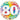 Qualatex - Ballon Mylar 18Po - 80 Ans Confetti - Party Shop