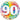 Qualatex - Ballon Mylar 18Po - 90 Ans Confetti - Party Shop