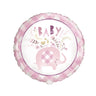 Unique - Ballon Mylar 18Po - Baby (Élephant Floral Rose) - Party Shop