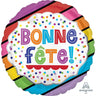 Anagram - Ballon Mylar 18Po - Bonne Fête! Pois Multicolores - Party Shop