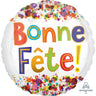Anagram - Ballon Mylar 18Po - Bonne Fête Taches Multicolores - Party Shop