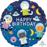 Betallic - Ballon Mylar 18Po - Chats De L'Espace (Hbd) - Party Shop