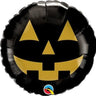 Qualatex - Ballon Mylar 18Po - Citrouille Noir - Party Shop