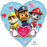 Anagram - Ballon Mylar 18Po - Coeur Pat' Patrouille - Party Shop