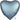 Anagram - Ballon Mylar 18Po - Coeur Satin - Bleu Acier - Party Shop