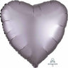 Anagram - Ballon Mylar 18Po - Coeur Satin - Gris Greige - Party Shop
