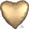 Anagram - Ballon Mylar 18Po - Coeur Satin - Or - Party Shop
