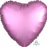 Anagram - Ballon Mylar 18Po - Coeur Satin - Rose Flamingo - Party Shop
