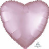 Anagram - Ballon Mylar 18Po - Coeur Satin - Rose Pastel - Party Shop
