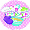 Creative Converting - Ballon Mylar 18Po - Cuisine Happy Birthday - Party Shop