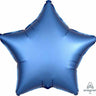 Anagram - Ballon Mylar 18Po - Étoile Satin - Bleu D'Azur - Party Shop