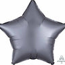 Anagram - Ballon Mylar 18Po - Étoile Satin - Gris Graphite - Party Shop