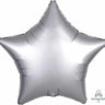 Anagram - Ballon Mylar 18Po - Étoile Satin - Gris Platinum - Party Shop