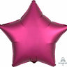 Anagram - Ballon Mylar 18Po - Étoile Satin - Magenta Grenade - Party Shop