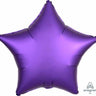 Anagram - Ballon Mylar 18Po - Étoile Satin - Mauve Royal - Party Shop