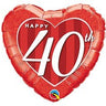 Qualatex - Ballon Mylar 18Po - Happy 40Th - Party Shop