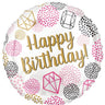 Anagram - Ballon Mylar 18Po - Happy Birthday Diamond - Party Shop
