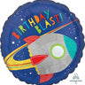 Anagram - Ballon Mylar 18Po - Happy Birthday Espace - Party Shop