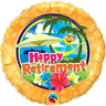 Qualatex - Ballon Mylar 18Po - Happy Retirement - Party Shop