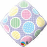 Anagram - Ballon Mylar 18Po - Losange À Pois Pastel - Party Shop
