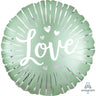 Anagram - Ballon Mylar 18Po - Love Vert - Party Shop