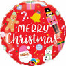 Qualatex - Ballon Mylar 18Po - Merry Christmas - Party Shop