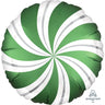 Anagram - Ballon Mylar 18Po - Noel Bonbon Vert - Party Shop
