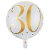 Santex - Ballon Mylar 18Po Or - 30 Ans - Party Shop