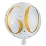 Santex - Ballon Mylar 18Po Or - 60 Ans - Party Shop