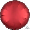 Anagram - Ballon Mylar 18Po - Rond Satin - Rouge Sangria - Party Shop