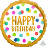 Anagram - Ballon Mylar 19Po - Happy Birthday Pois - Party Shop