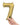 Anagram - Ballon Mylar - #7 Or Blanc - Party Shop