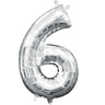 Anagram - Ballon Mylar À L'Air 16Po - 6 Argent - Party Shop