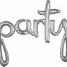 Anagram - Ballon Mylar À L'Air "Party" - Argent Lettre Attachée - Party Shop