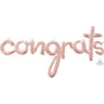 Anagram - Ballon Mylar À Suspendre À L'Air - Congrats Rose Gold - Party Shop