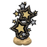 Anagram - Ballon Mylar Airloonz - Étoile Noir/Or/Argent/Blanc - Party Shop