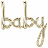 North Star Balloon - Ballon Mylar Baby (31X34 Po)  - Or Blanc - Party Shop
