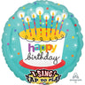 Anagram - Ballon Mylar Chantant - Happy Birthday (Gâteau) - Party Shop