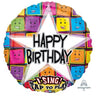 Anagram - Ballon Mylar Chantant - Happy Birthday (Sourire) - Party Shop