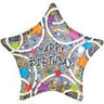 Anagram - Ballon Mylar Étoile 18 Po - Happy Birthday Étoile - Party Shop