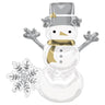 Amscan - Ballon Mylar Gonflé À Air 20Po - Bonhomme De Neige - Party Shop