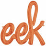 Anagram - Ballon Mylar Lettre Scrypt À L'Air - Eek (Orange) - Party Shop