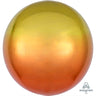 Anagram - Ballon Mylar Orbz - Dégradé Jaune Et Orange - Party Shop