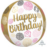 Anagram - Ballon Mylar Orbz - Happy Birthday - Party Shop